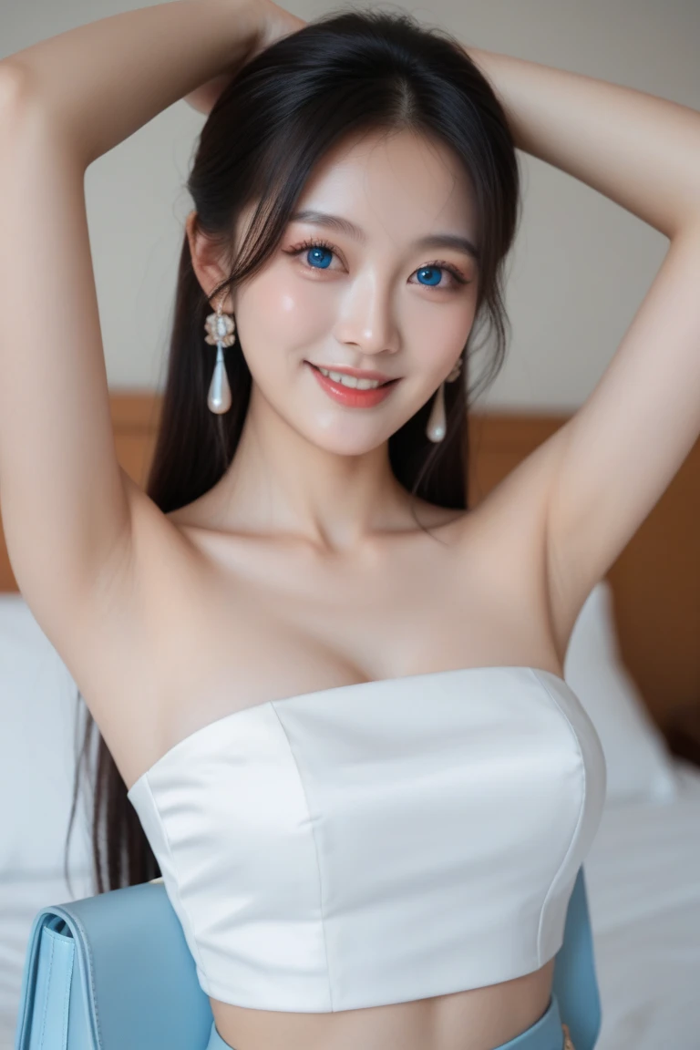(4k quality:1.3),(Highest quality:1.3),(Whitening:1.4),(White:1.3),(Large Breasts:1.6),(The best beauty:1.5),rich,Upper Body,smile,(Strapless bejeweled dress:1.3),Overflowing breasts,(jewelry),Captivate a man,Cleavage,(Super Celebrities:1.5),(Supermodel:1.4),(Whitening:1.2),(Tight waist:1.4,(Night viewの良いホテル:1.1),(luxury:1.2),(Arisa Hanyu:1.5),(anorexia:1.4),(Night view:1.3),(Face close-up:1.1),Catchlight,(Child's face:1.6),(smile:1.1),(Straight Bangs:1.2),(Light blue hair:1.3),(Half Up Hair:1.3),(Light blue eyes:1.4),(2D cuteness:1.5),(Cute Makeup),Beautiful fingertips,(Sexy and cute:1.6),(Luxury hotel:1.6),(White Gal:1.6),(Transparent white skin:1.4),(albino:1.5),(Lighting hits the subject:1.3)