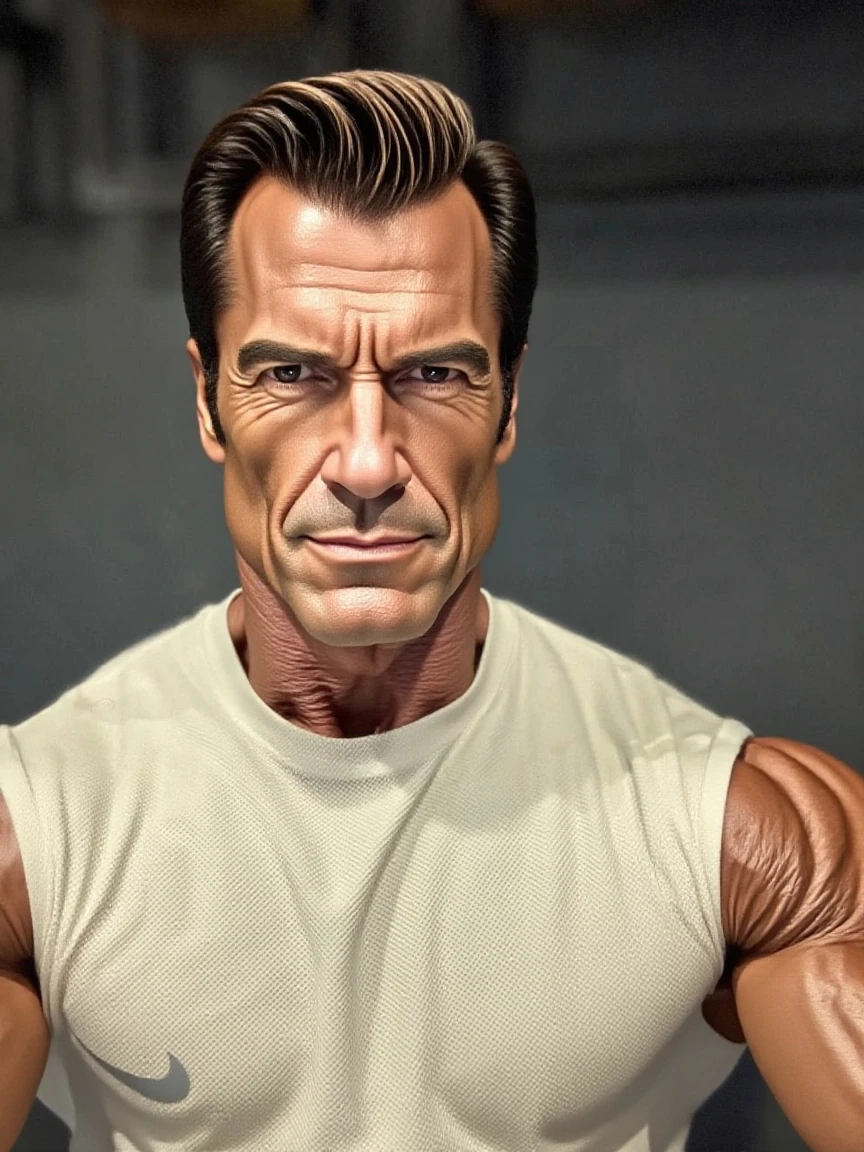 there is a man with a hat and no shirt posing, wrinkles and muscles, exaggerated muscular physique, Don Ramon, Walter White as bodybuilder, muscular character, chiseled muscles, Extremely detailed man, exaggerated physique, amateur man, bodybuilding blacksmith, portrait of muscular man, bulging muscles, muscular characters, vascularity, Representation of Arnold
