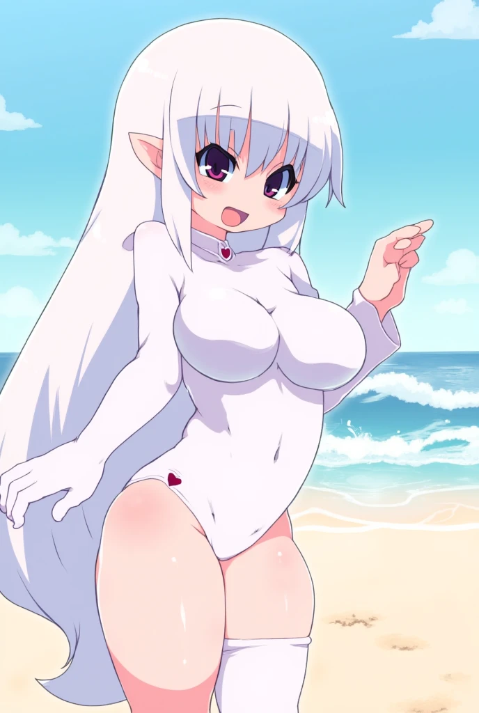 score_9, score_8_up, score_7_up, BREAK
NSFW_SulongForm_ownwaifu, 
1girl, animal ears, rabbit girl, red eyes, white hair, furry female, large breasts, body fur, white fur, animal nose, colored skin, long hair, bangs, colored sclera, white skin, monster girl, snout, fur collar, black sclera, hair between eyes, pale skin, thick thighs, shiny hair, sidelocks, thighs,
nipples, navel, nude, rabbit tail, pussy, completely nude, tail, electricity,
(wading, beach), head tilt, sidelighting, ocean, sky, water, caustics, cowboy shot, <lora:PONYXL_ONEPIECE_Carrot_ownwaifu:0.8> , depth of field, solo,