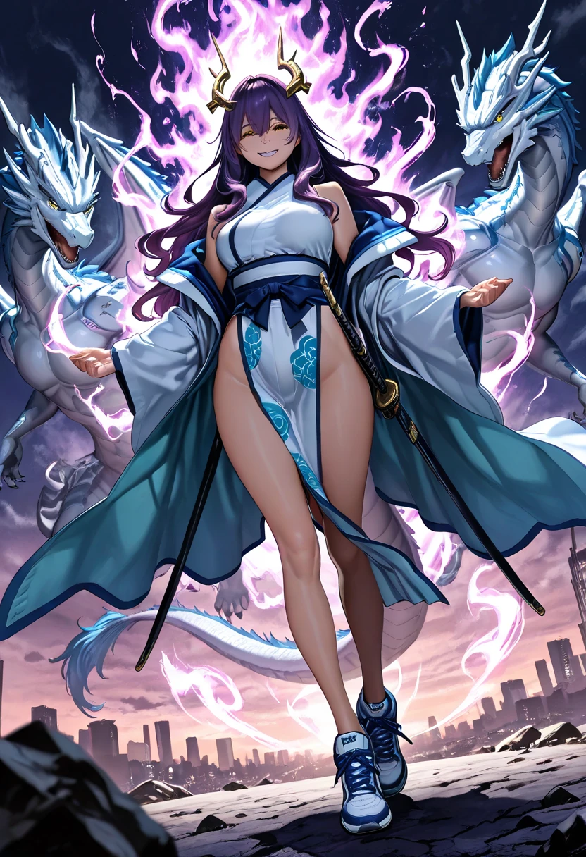 A woman in black Hanfu holding a magic ball, dark witch full body pose, brunette mage, full body fairy, dark witch full view, ninja scroll anime style, beautiful witch, witch, anime ninja scroll, fighting game character, /! \ Witch, (8k, RAW photo, best quality, masterpiece:1.2), european feel, medieval, ((character concept art), full body concept, still life, fine detail, center of screen, still life only, ((simple background)), white background, --auto --s2
