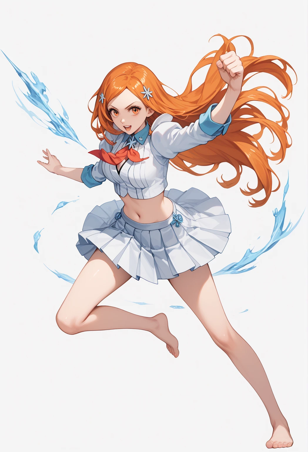 best quality, intricate details,
tarot,<lora:animeTarotCardArtStyleLora_v20Offset:0.8>
flowing colorful water, splashing,
1girl, long hair, red hair, messy hair, red highlights, hair over one eye, blue eyes, sharp eyes,
choker, torn legwear,
hakos baelz, <lora:hakos baelz:0.8>