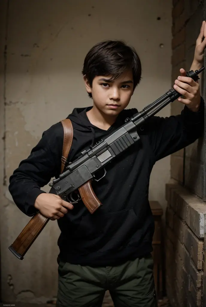 Boy with ak47