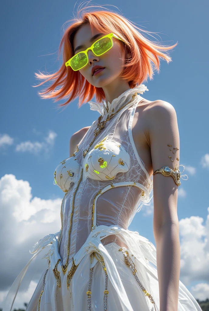 ((ultra detailed, masterpiece, absurdres))
<lora:CyberEvelyn:0.9>
CyberEvelyn, 1girl, blue hair, green eyes, bob cut, surrounded by sunflowers in a bright field, smiling, with hands on hips