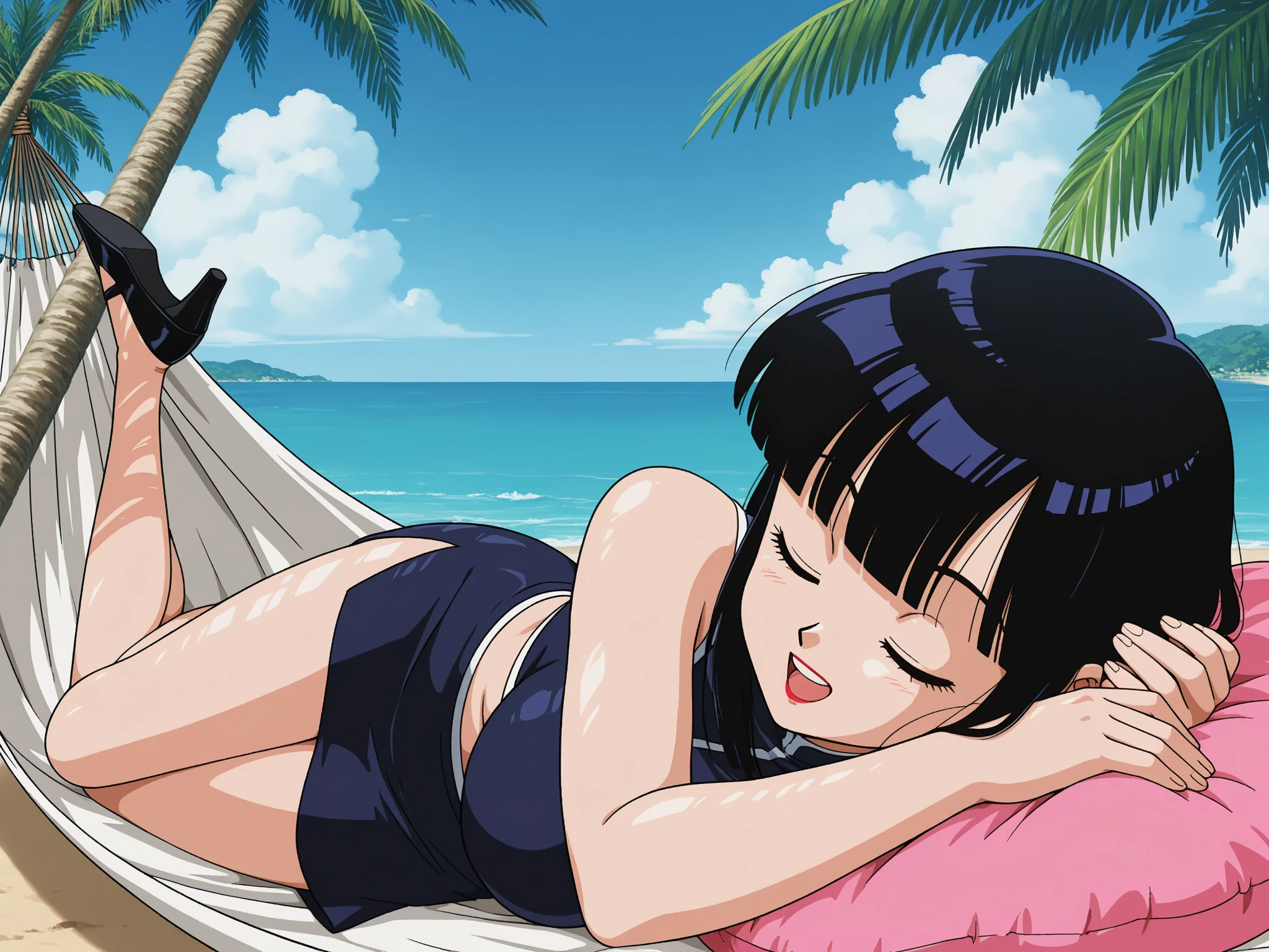 score_9, score_8_up, score_7_up, source_anime, 
mia_ausa,  pink swimsuit, ponytail, umbrella, sunbathing, <lora:mia_ausa:1>