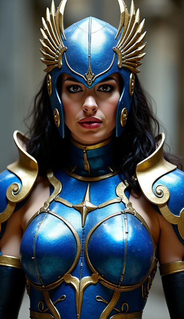 ((Aletta ocean face:1.3)), woman, ((perfect skin:1.4)), adorned in medieval armor, twerking, metal muscles, emanating a medieval elegance and marvel, armor pump boots, chrome reflective bra, chrome silver tiara, small armband, (shoulder armor), gauntlets, armored skirt, sword, shield, exposed midriff, (puffy lips:1.3), detailed eyes, ((slendered abs )), wide hips, (puffy lips:1.5), slender abs,rim lighting, side light, cinematic light, ultra high definition, 8k, film grain,best shadow, light particles, detailed skin texture, detailed gem armor texture, detailed face, intricate details, super detailed, bright, spiked heel boots