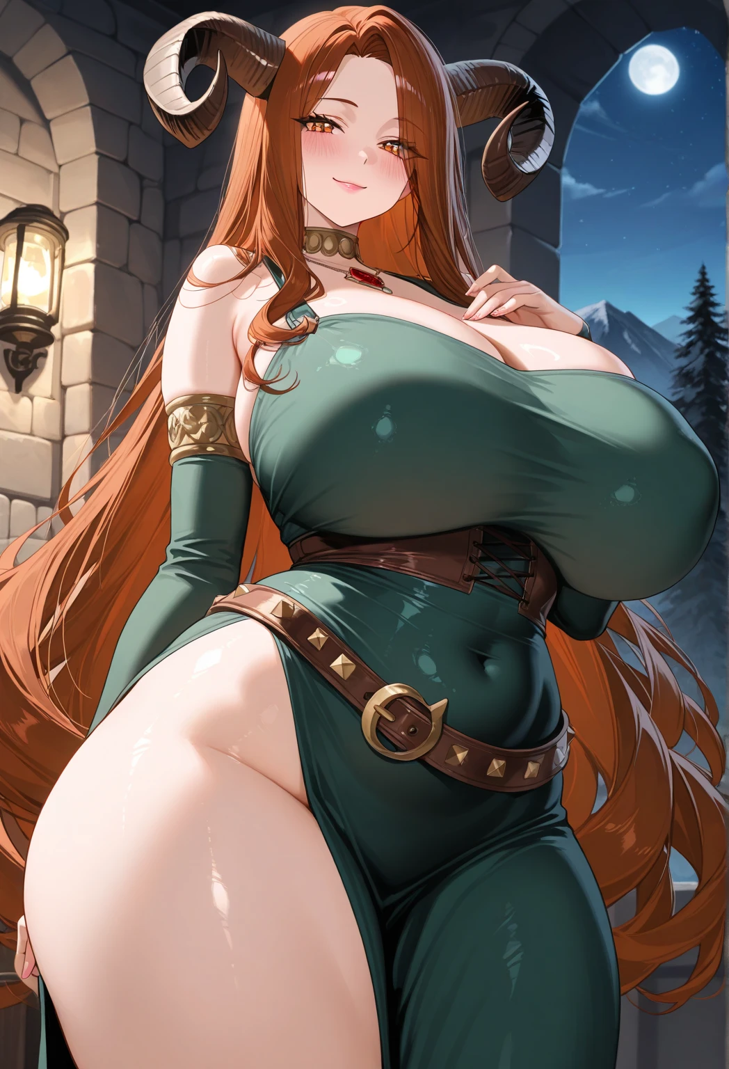cute  elf,(((little ,tiny little body,little))),(((6 years old))),((anime elf  with extremely cute and beautiful orange hair)), (((elf))), (((elf ears))),

(((flat chest))),((((orange hair:1.35,messy orange hair,long hair,huge braids,colored inner hair,ear breathing)))),(((orange_eyes:1.3))),intricate eyes,beautiful detailed eyes,symmetrical eyes,big eyes:1.5,(((lustrous skin:1.5,bright skin: 1.5,skin tanned,shiny skin,very shiny skin,shiny body,plastic glitter skin,exaggerated shiny skin,illuminated skin))),(detailed body,(detailed face)),

cute,slutty,erotic,daring,(((nsfw))),

zettai ryouiki,revealing clothing,show skin,(((Sexy orange coat, orange coat outfit, wearing a orange coat:1.3,orange winter coat))), ((orange mini-skirt,orange mini skirt with furry edge,visible thong straps)),(white gloves,orange clothes,semi-naked,with little orange clothing,((((furry edge clothing)))),(((intricate outfit,intricate clothes,embroidered outfit,ornate outfit))),

(dynamic pose:1.0),embarrassed,(centered,scale to fit dimensions,Rule of thirds),

((snowy pine forest at night)),with dark stormy clouds,winter,scenery:1.25,((snow forest background)),Christmas tree,

highres,sharp focus,(ultra detailed,extremely detailed),(photorealistic artwork:1.37),(extremely detailed CG unity 8k wallpaper),(((vibrant colors,vibrant theme))),(intricate),(masterpiece),(best quality),