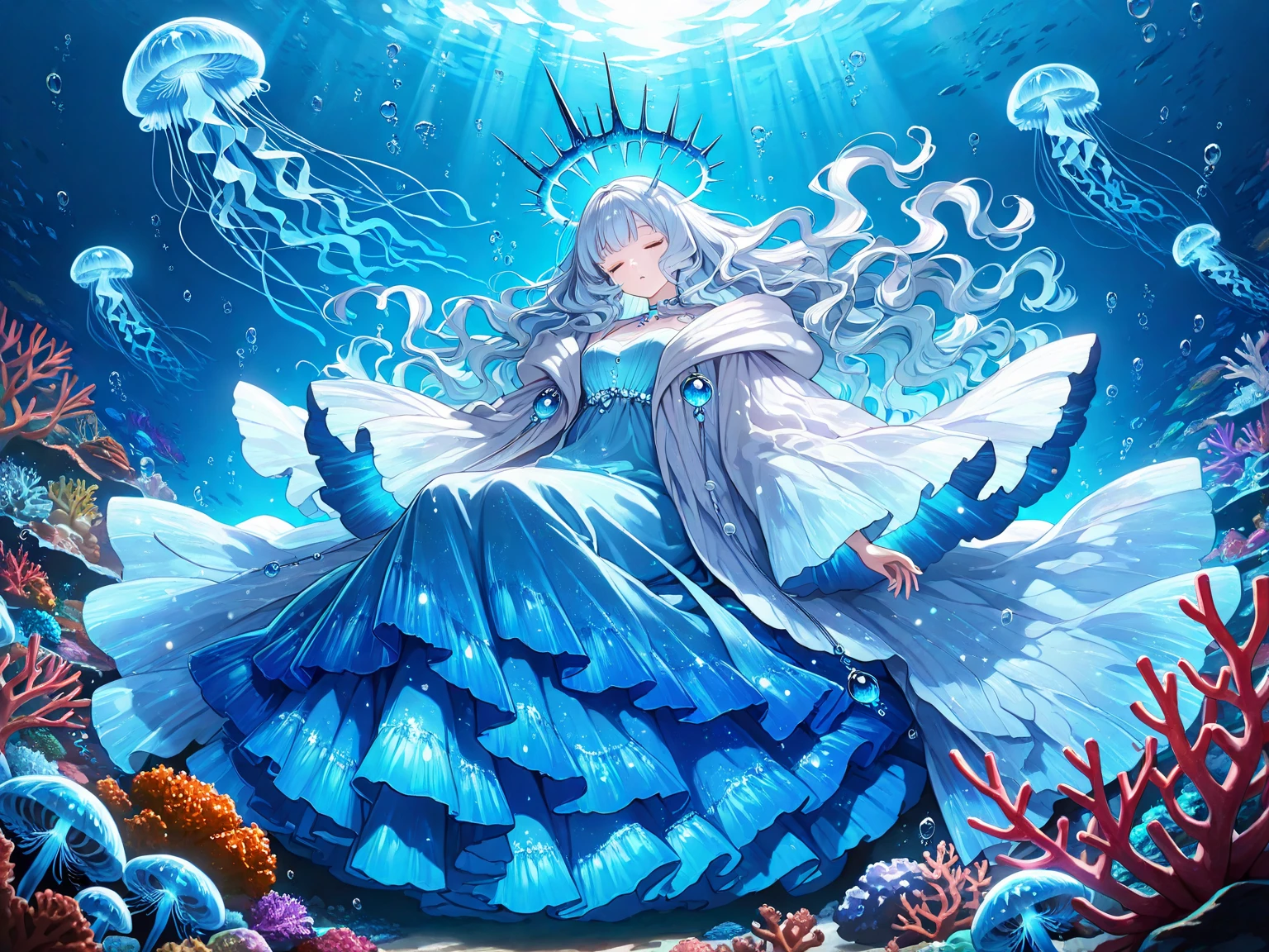 Star Sands、starfish、sand beach、shining water surface、night sky full of stars、Message Bottle, model ship