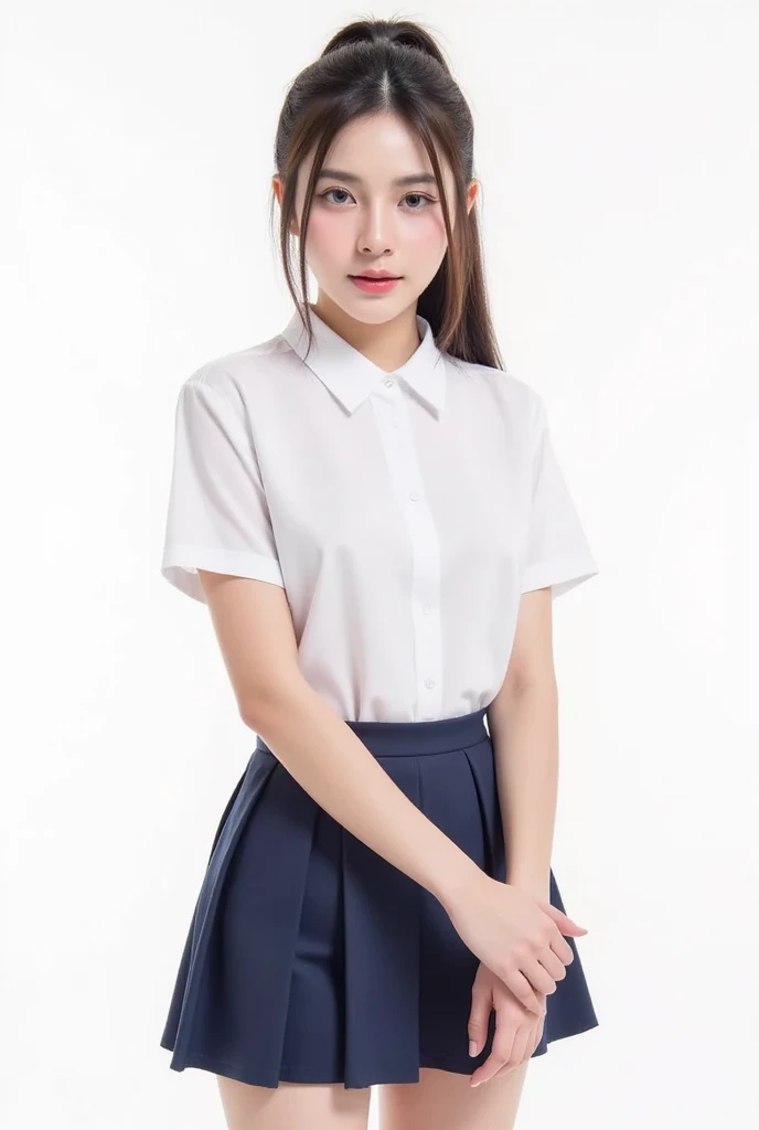 Neat and clean schoolgirl、(Schoolgirl Uniform、Loose and large shirt、Shoulders are visible、Nipple bumps、16yo girl、shirt wet、Sheer white shirt、Navy blue ribbon at the collar、School Uniform Blazer、Dark blue pleated micro mini)、Outside the field、(Slimed)、Photorealsitic、detaileds, Skin Texture, ultra-detailliert、Delicate and sexy collarbone、Super Detailed Face、Detailed lips、A detailed eye、二重まぶた、tiny chest、Smaller chest、small tit、Small、flat breast、Emphasis on the chest、Very distressed look、Very embarrassed look、Lift the hem of the skirt yourself,、Show the camera your white panties、pantyshot、The figure that seems to be able to see the panties、I can see my panties、Panties visible through the gap between the thighs