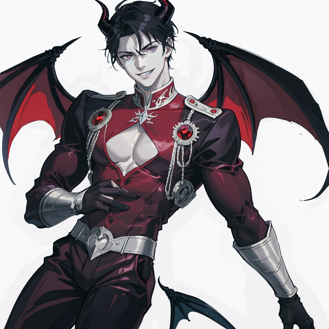 Huge muscles,cramped clothes,Young boy,,(((8-year-old boy)))Blue hat,Spiky Hair,Red vest,An innocent smile,Double teeth,Beyblade battle,(((Huge penis))),Crying face,Anal Sex,rape,Body Harness,A lot of drool and sperm,Demon body and wings