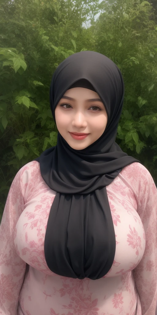 (Masterpiece, top quality, best quality, official art, beautiful and aesthetic: 1.2)
(1girl)
(Hyuga Hinata from Naruto anime, long black hair, radiant white eyes, captivating with Byakugan eyes)
(Beautiful, ethnic allure in Black clothes)
(Majestically posing against a mosque background, wearing a hijab that covers her head)
(Ultra detail, realistic representation of fabric texture, wrinkles, and intricate hijab design)
(Her mesmerizing eyes reflecting tranquility and strength, gaze fixed on the viewer)
Proportional body, perfect body figure, alluring, glamorous, sexy, portrait, big breasts,