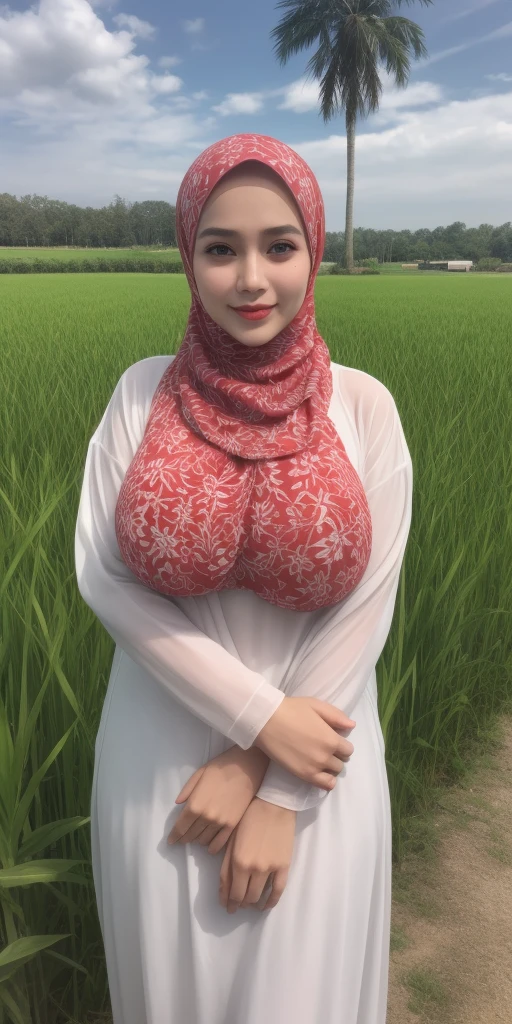 a woman with big breasts, curvy body, white skin, wearing hijab, in a bedroom, (nude) (best quality,4k,8k,highres,masterpiece:1.2),ultra-detailed,(realistic,photorealistic,photo-realistic:1.37),HDR,UHD,studio lighting,ultra-fine painting,sharp focus,physically-based rendering,extreme detail description,professional,vivid colors,bokeh,portrait