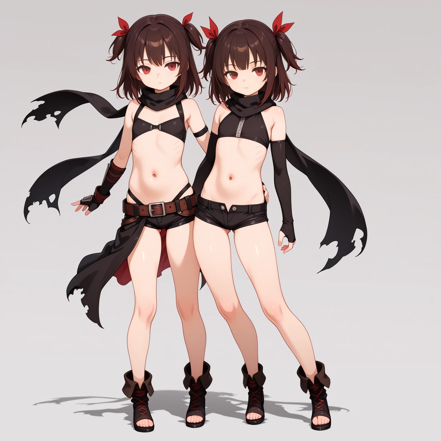 tmasterpiece，Need，1 Red Witch，A high resolution，hoang lap，Fang，tiny horns，Collar，锁链，Red all over，（ultradetailed：1.1025），（illustratio：1.1025），（infography：1.1025），Patent drawings，Physical measurement，（All bikini requirements：1.1025），papelaria， （独奏：1.1025），standing on your feet，Have a cohesive background，5 fingers in the hand，character sheets，black, White, Red tones