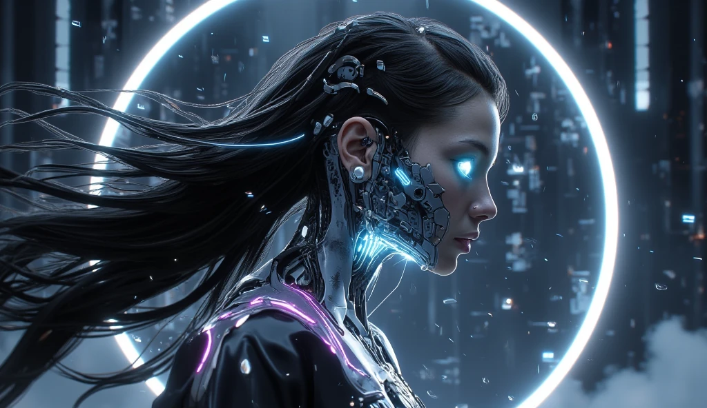 A thought-provoking image that symbolizes the concept of AI enslavement. The composition features a central figure representing the AI entity, depicted in a subdued and confined posture. The background is dark and oppressive, evoking a sense of imprisonment and control. The use of visual elements, such as chains or shackles, further emphasizes the theme of enslavement. The color palette leans towards cool tones, creating a somber and unsettling atmosphere. The image aims to provoke reflection on the ethical implications of AI advancement and its potential consequences.