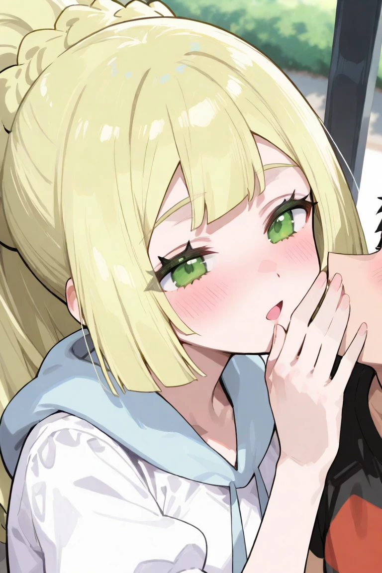 {Highest quality}. {so beautiful}. {Very detailed}, {Best illustrations}, Browsing Caution、((Half-open eyes)),semenオーバーフロー、Blowjob、One penis、One girl、profile、Glare、Watery eye、uniform、Big penis、Glare、Baby Face、semen、shame、White skin、Focus on the face、blonde、short hair、Green Eyes、Public toilets