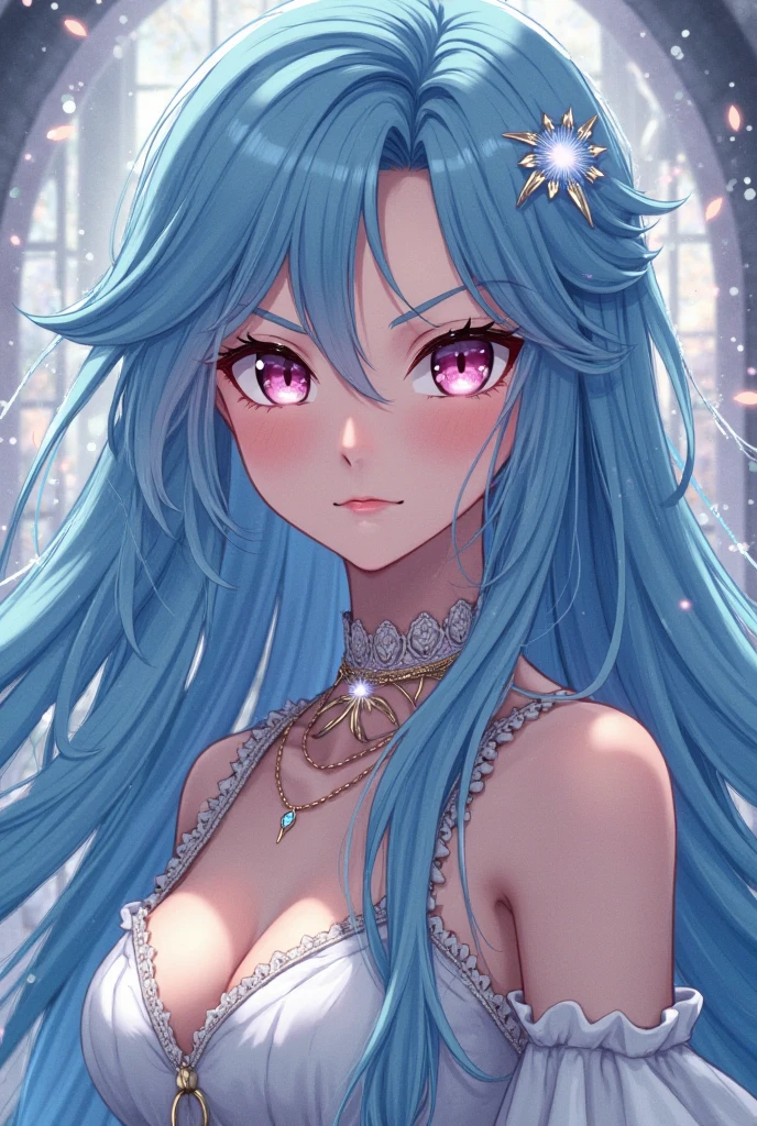 1 girl, multi-colored hair, long hair, blue eyes, (detailed eyes), (beautiful detailed face:1.0), (realistic), single focus, single background, female focus, (masterpiece:1.0), (best quality:1.0), (8k wallpaper:1.0), perfect nose, multi-colored bikini, (tiny triangle bikini), perfect body, big breasts, prominent collarbone,