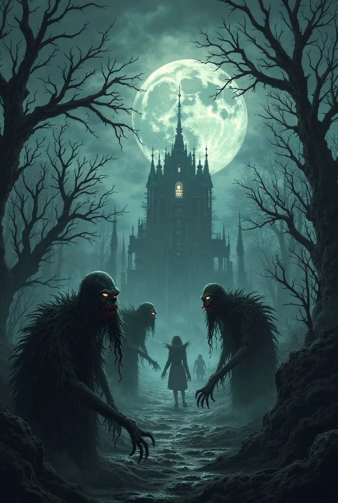 creepy puppet people, multiple hands, zombie aesthetic, singular creature, medium sized woman