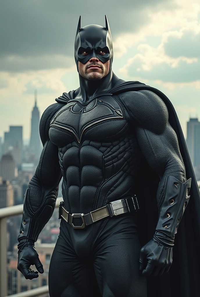 Homem negro, corpo magro, cueca sexy, Batman Mask,