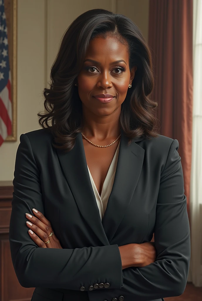 Michael Obama giving speech in DNC