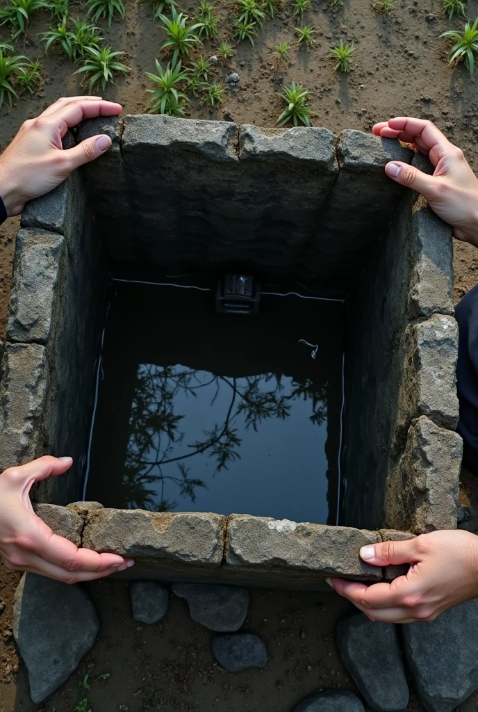 The thief fell from the hole