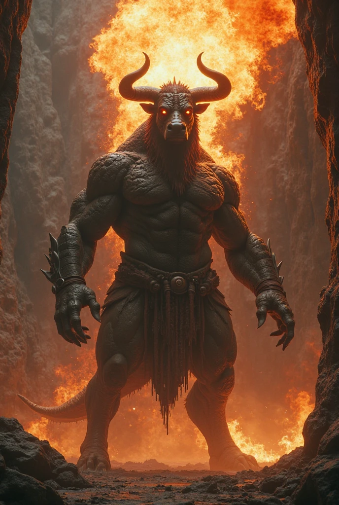((best quality)), ((masterpiece)), ((inked)), majestic intricately detailed soft oil painting by jim lee from diablo of a horrifying naked red-skinned demon king standing in fire,( in hell:1.2), detailed monstrous evil goat like face, cloven hoofed, screaming, (wide spread bat like wings:1.2), scaly skin, (goat legs, ram horns:1.2), long curved horns, burning hellish landscape, barren, billowing smoke, tortured souls, (sparks:1.3) (extreme facial close up shot), deep shadows, dynamic angle, professional, soft lighting, photographed on a Canon EOS R5, 50mm lens, F/2.8, HDR, 8k resolution, highres, high detail, sharp focus, smooth, roughness, real life, photorealism, photography,cinematic Film still from (cannibal holocaust:0.3)|Scary Stories To Tell In the Dark|(doom:0.5)|the void --auto --s2