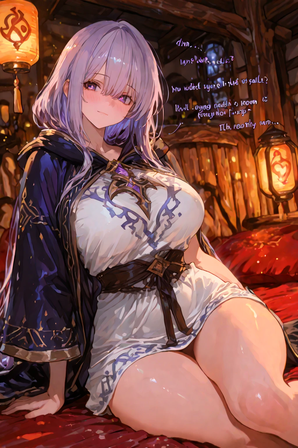 (((1girl))), Jeanne d'Arc Alter \(Fate grand order\), Jeanne d'Arc Alter from Fate grand order, beach side, night time, starry night, waves crashing against beachside, standing on beachside, (extremely big breasts, extremely big ass, extremely wide hips, thick thighs), squatting with ass resting in heels, ((embarrassed grin, single sweat on side of head, both nipples erect, furrowed eyebrows)),