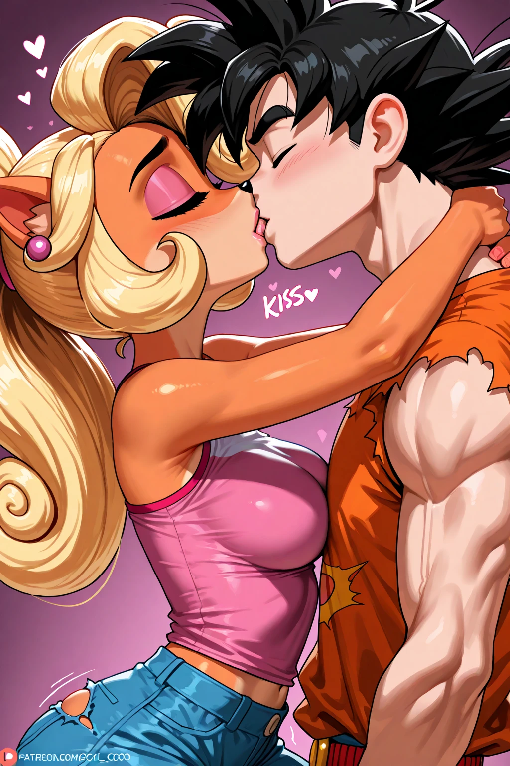 my little pony equestria girls princess cadence , HUGE titties , pink latex dress , kissing an old man , in bed , tounge kiss