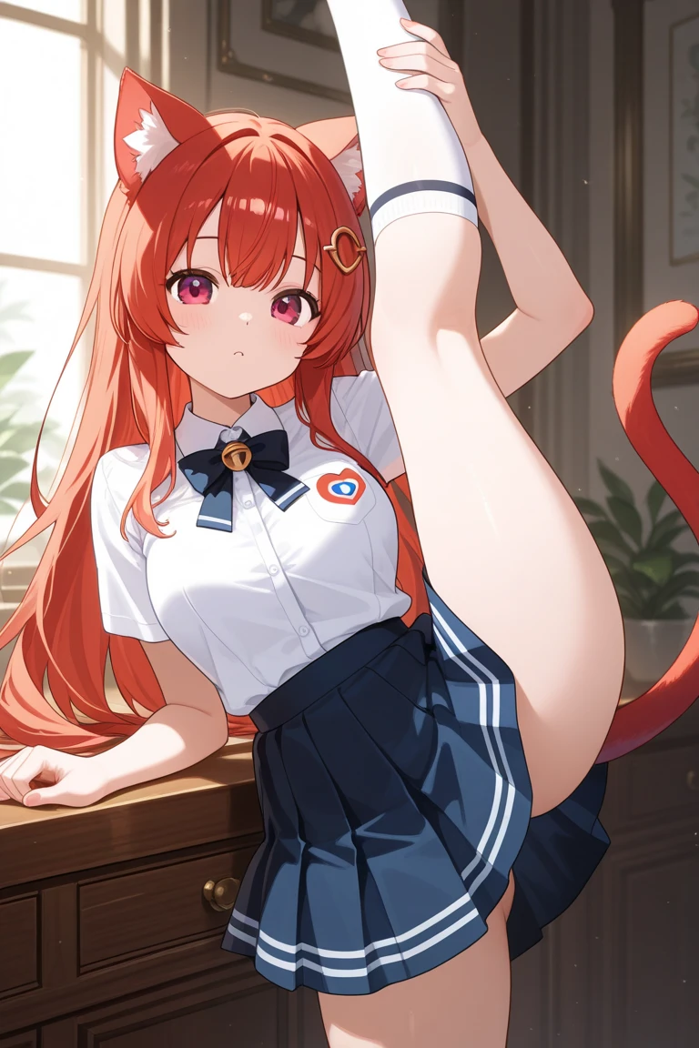 ((masterpiece,best quality)), high resolution,ultra detailed, detailed background, perfect lighting,detailed beautiful eyes,perfect pussy,1girl, nsfw,embarrassed,blush,(pov:1.3),(doggystyle,from behind:1.2),(back,vaginal,sex),1boy,1penis,from above,hetero,,fisheye lens,show your butt,bottomless,sweat,steam,look at viewer,happy smile,in heat,fair skin,flat chest,(short body,10years old,short legs and arms,slender,kawaii,short stature:1.3),over size head,classroom,(mayano topgun,orange horse ear,orange long hair,two side up,brown eyes,kawaii,orange horse tail,black ribbon:1.3),pale color