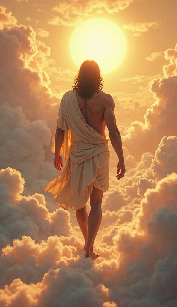 Full body image of son of god full shaved man straight viewing