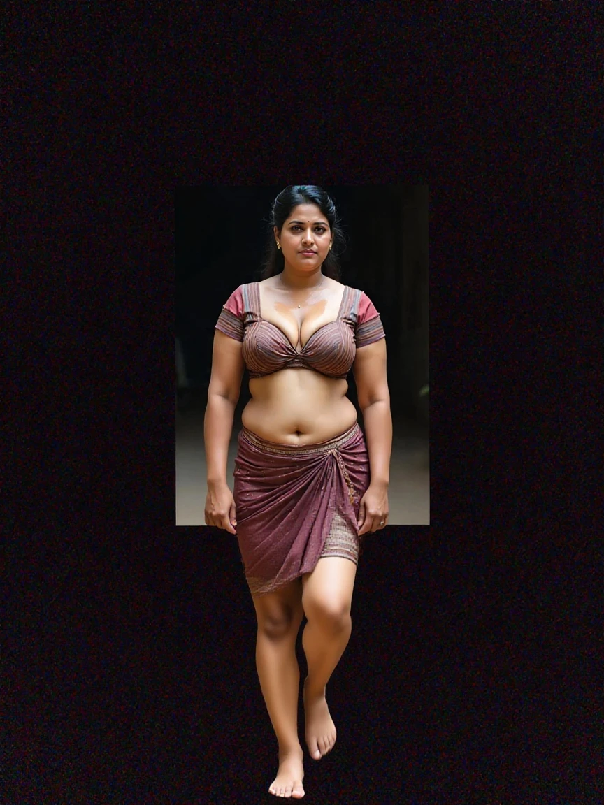 indian Tamil woman wearing black saree, ((no nudity)), 8k uhd, digital SLR camera, soft light, high quality, film grain,high detail,UHD, masterpiece, accurate, anatomically correct, super detail, high quality, 16k, highres, award winning, ((full body shot)),soft light rays, realistic skin texture, extreme skin details, insane details, intricate details, amazing fine detail, photorealistic, photograph, realistic, realism, photorealism, film grains, lifelike texture, dynamic composition, contrast lighting, sharp focus, raw photo, photon metering, analog photo style, photography with Hasselblad camera, f5.6 lens 500mm, Kodak Portra 400 4x 5, anatomically correct, visible navel