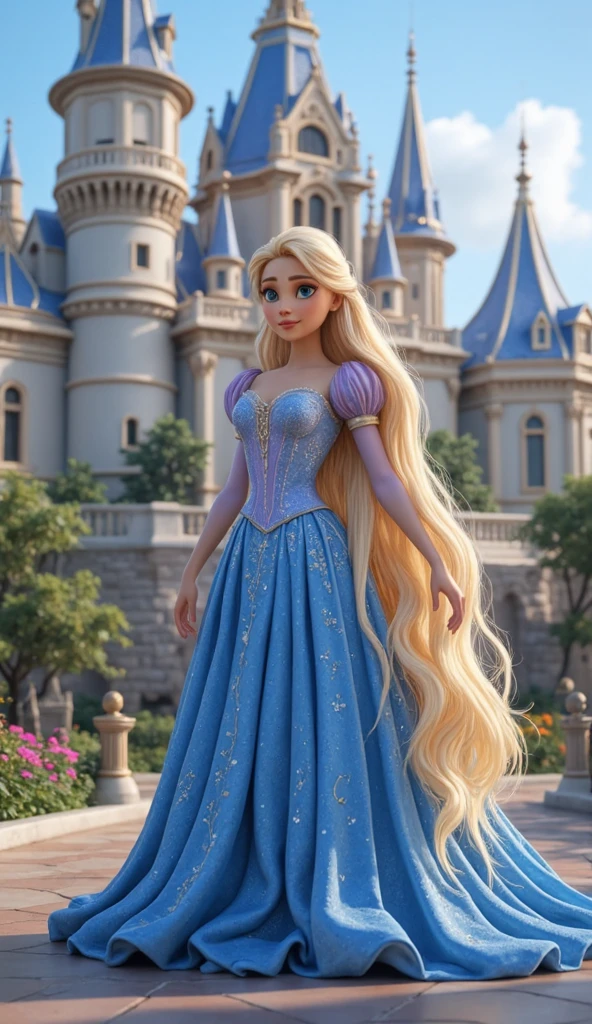 Ice Queen, r4punzel<lora:derv-r4punzel-SDXL-(0.4):0.4>