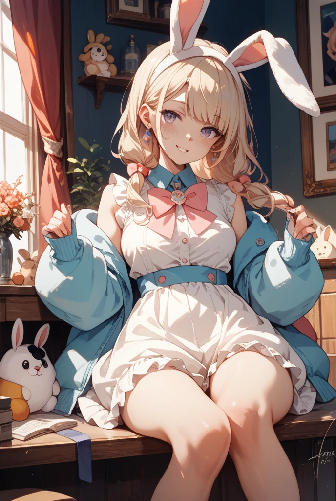 Highest quality、masterpiece、beautiful、Detailed、Age: 14、bedroom、dynamic pose、doggystyle from behind、in heat、(pussy cum:1.3)、erectile nipples、ceiling