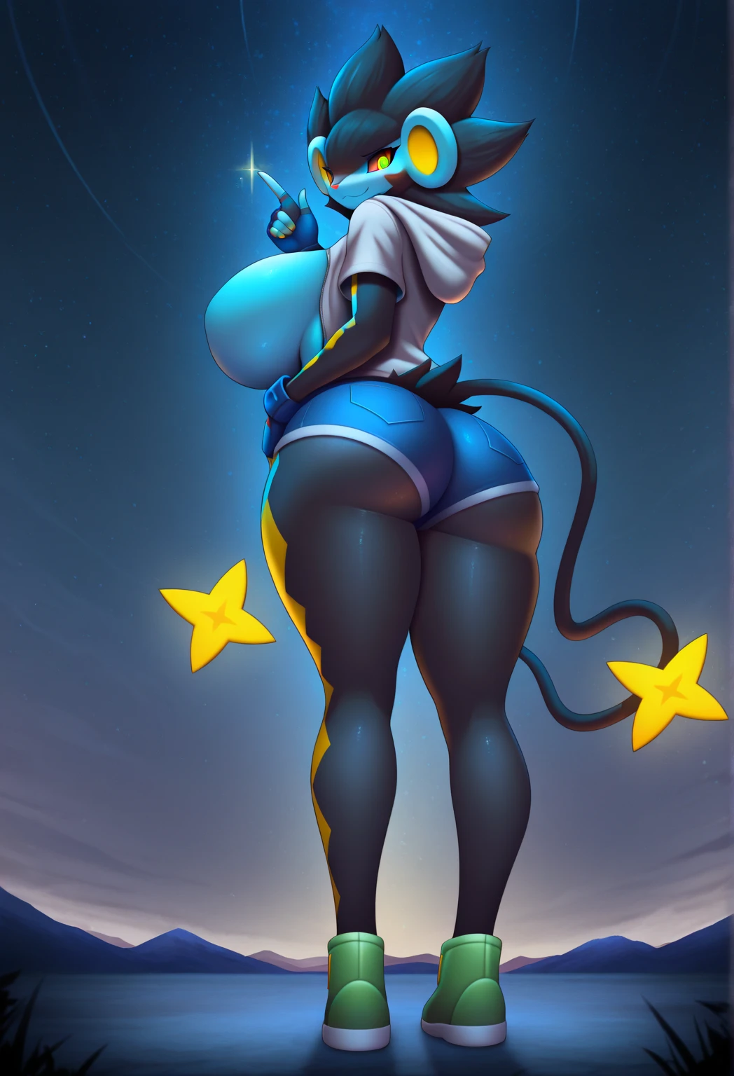 Solo, female, detailed, fluffy, furry, rivet (ratchet and clank), medium breasts, absurdres, bedroom eyes, detailed, solo, zero suit, beautiful, breasts, luxury, elite, full body CGsociety, hypermaximalist, golden ratio, environmental key art, octane render, weta digital, ray trace, 8k, stars, blushing, embarrassed, impossible clothing, space, alien moon, leaning, space station, giant sexy ass, hole in suit, giant oiled ass, hole showing fat ass, slit in suit showing half of her perfect , bent over, legs up, cat pose
