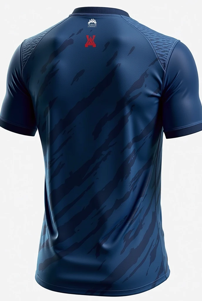 Make a vector of the back of the blouse (just the blouse) black men&#39;s team with blue gradient from the hem of the shirt to the middle. Use interclass blouses as inspiration.