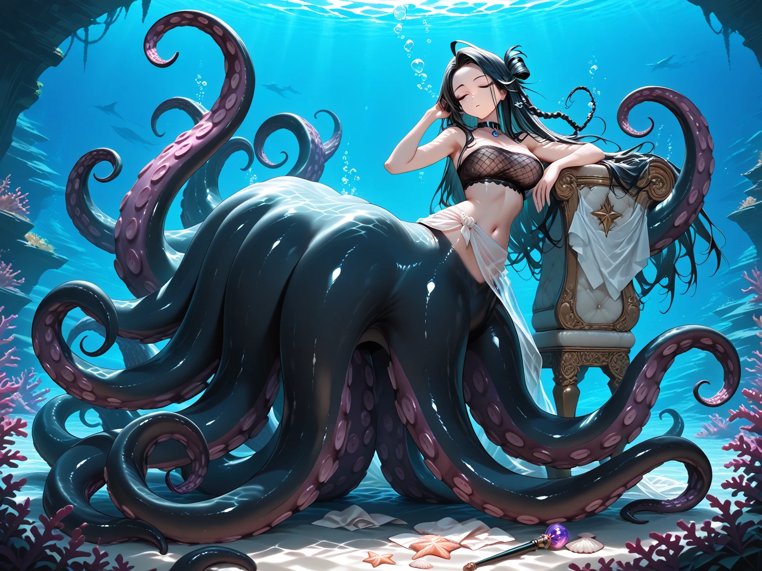 Treasure Box Monster女孩,Fantasy style background,Dungeon Background,Girl with a box as the lower body,Girl with lower body opening treasure chest,Tentacles,Tentacles,Tentacles,Tentacles,Tentacles头发,装满Tentacles的宝箱,Dungeon Background,Dungeon Background,装满Tentacles的宝箱,Tentacles怪宝箱,Treasure Box Monster