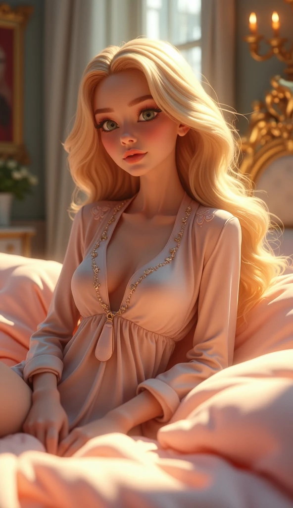 (masterpiece), best quality, expressive eyes, perfect face, 1girl (her face is a mix of Rose Bertram and Angelina Jolie) in model pose, pouting lips, shy smile, Cheekies, loose curly blonde hair, hands between legs, skirt, pink dress, Body Perfect, athletic, shallow depth of field to emphasize the subject, taken using a Canon EOS R camera with a 50mm f/1.8 lens, f/2.2 aperture, shutter speed 1/200s, ISO 100 and natural light, Front Portrait, sharp focus, Hyper Realistic Photography, Cinematic, intricate, insanely detailed, Hyperdetail, Ultrahd, Color Correction, ultrahd, hdr, color grading, 16k, photorealism
