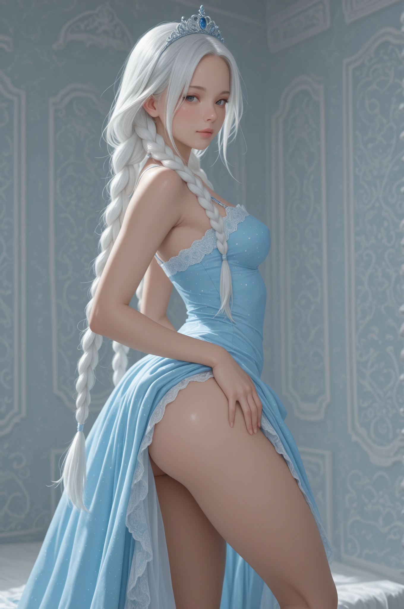 Looking into the camera、[choker、Lead]、Guided by a thread、(naked)，On all fours,全naked，My pussy is wet、Spread your pussy yourself、Squat、Spread your legs、(Peeing)、Urine、Embarrassing、Water spurting out of the pussy、