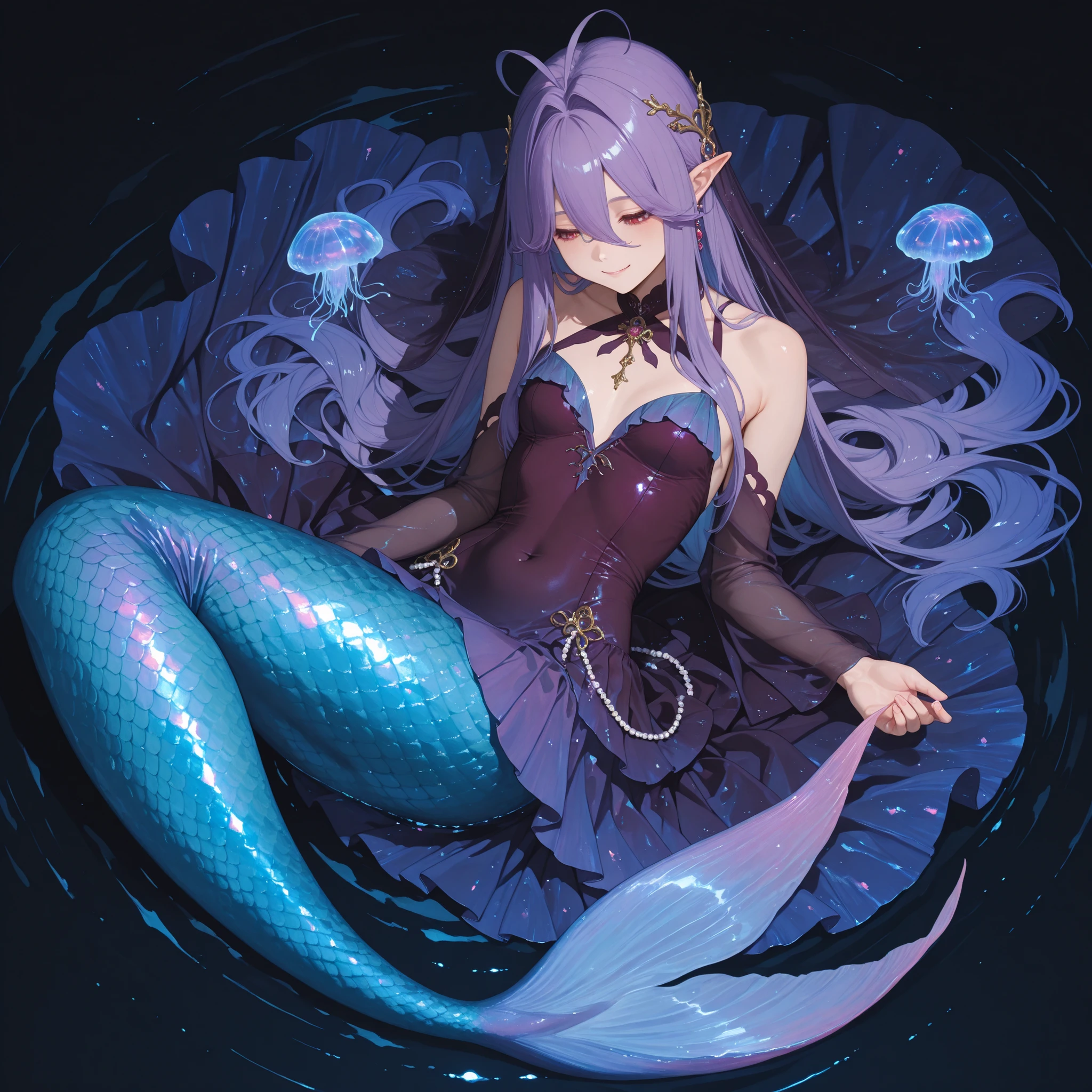(4K、high resolution、Detailed light、Detailed Shadows、Detailed Design)、1 girl、Light blue hair、Long Hair、ponytail、Fantasy Clothing、Priest、Knee socks、((Bustier))、cave、resist、((Clothes get torn、Monster with tentacles、Tentacle torture、Sex、Becoming one with the tentacles))