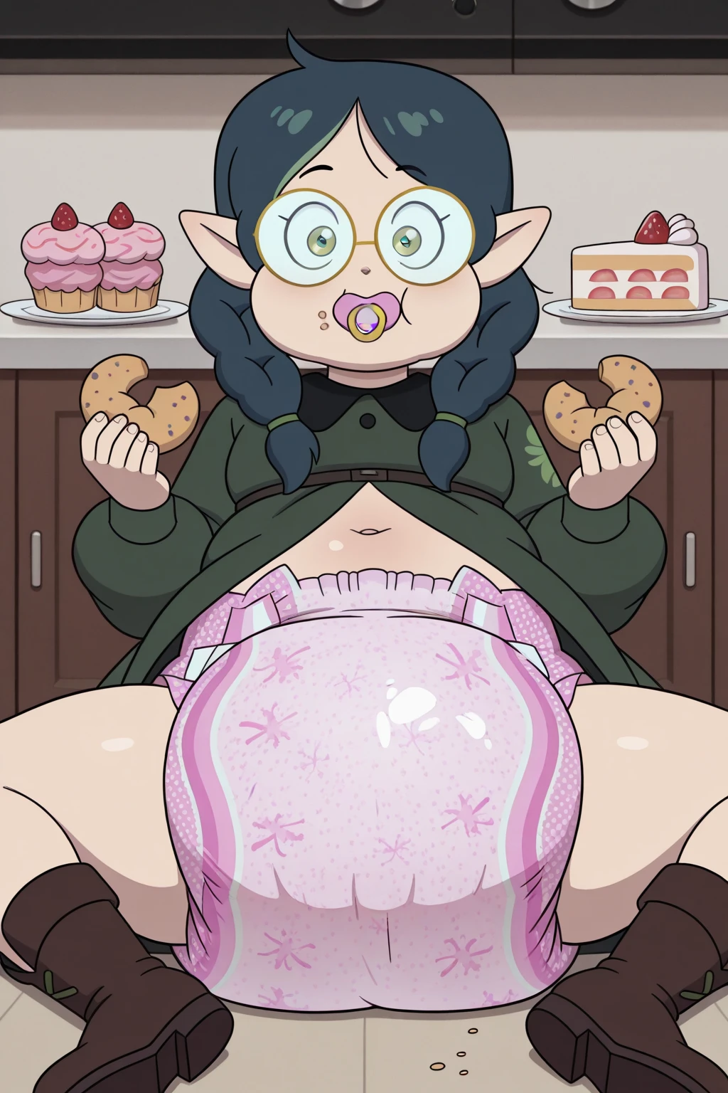 score_9, score_8_up, score_7_up, score_6_up, score_5_up, score_4_up, (source_anime), 2girls, spy x family, (anya, girl, Short hair, Little kid girl body, small breasts, Short, {sucking breasts}). (Yor Forger, adult woman, long hair, massive breasts, Tall stature). Yuri , age difference, giant size difference, breast sucking, breast milk, tongue, far, full body, Spy x family house