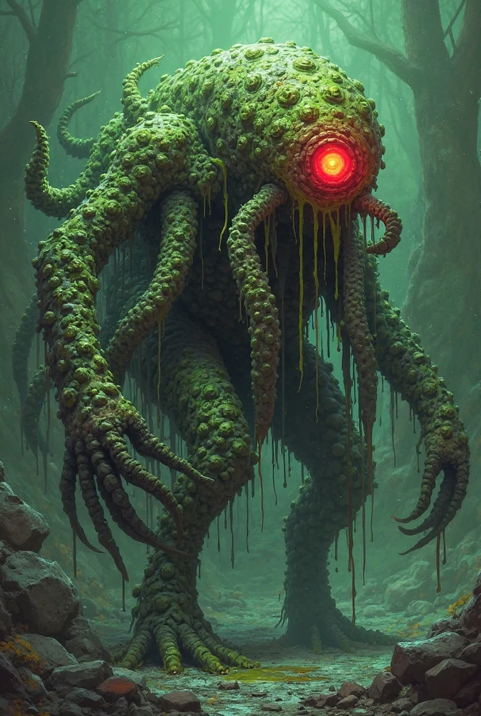 cthulhu monster, tentacles, multiple eyes, full body <lora:sxz-concept:0.7>