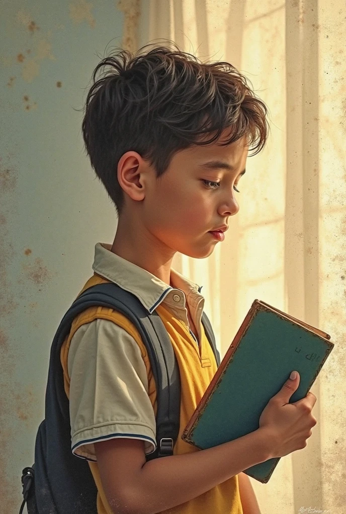 Create a cover for a book of poems dedicated to a boy who would never read them, the poems are about him. The title would be " WHAT YOU WILL NEVER READ"