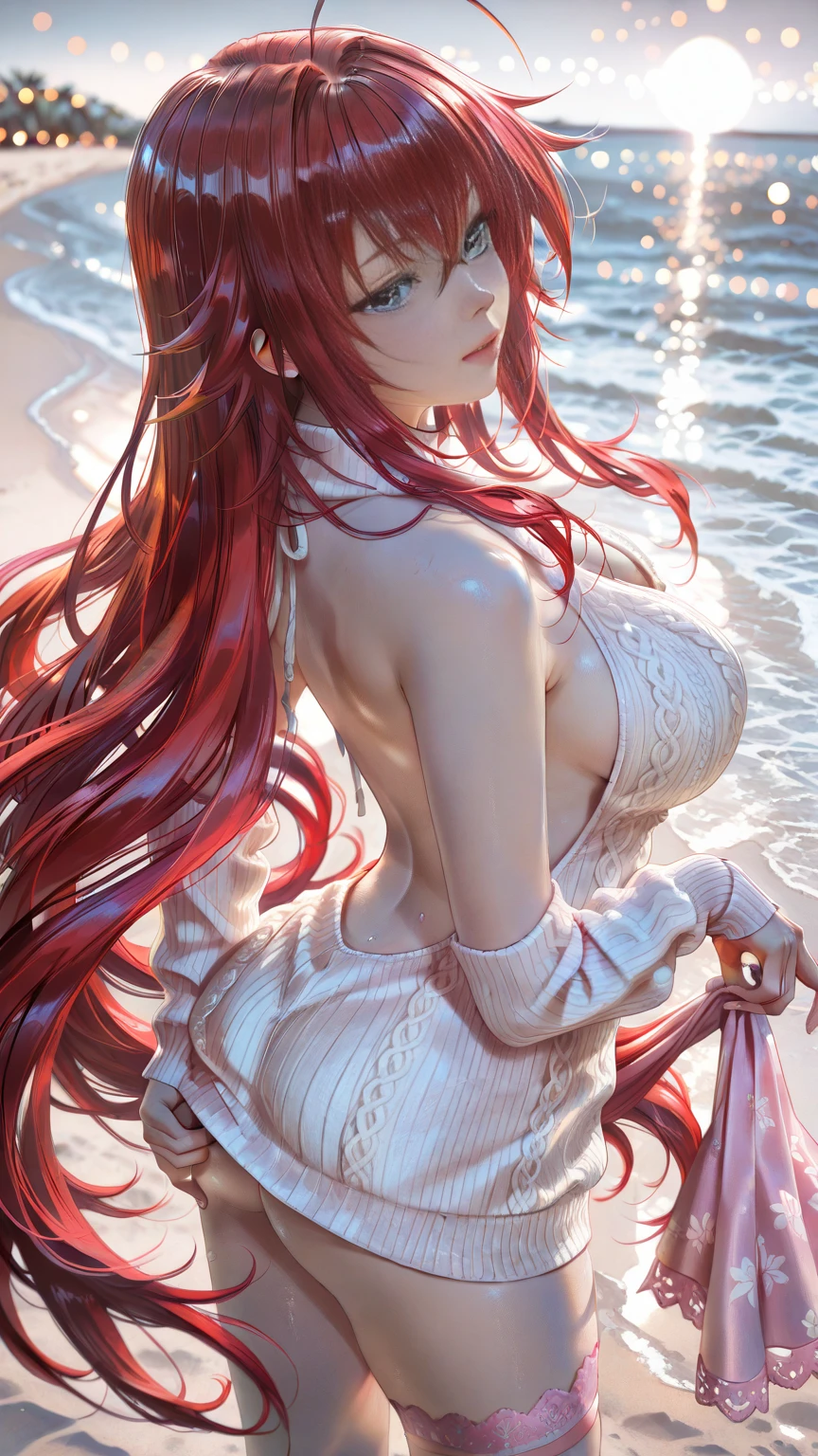 1girl, Blasian, average height about 5 ft 6in, has the most alluring almond-shaped eyes,  the most exquisite color of Jade green eyes, Very good looking face realistic skin and pores, splendidly  no texture flaws, Long silky and wavy hair, dazzling pinkish red hair color, very pleasing hairstyle design, Has the most magnificent body and superb 8pk abs, (((splendid 36DD breast, soft ,squishy))), cute booty, brazilian butt lift, big and round, nice shape, bending over to expose her lovely wet gentitalia, Has a magnificent mouth juicy and warm, no gag reflex, fellatio skills are amazimg and superb, in the style PornCore, Justin Slayer Productions, 16k, uhd, hdr, dslr, 3D render