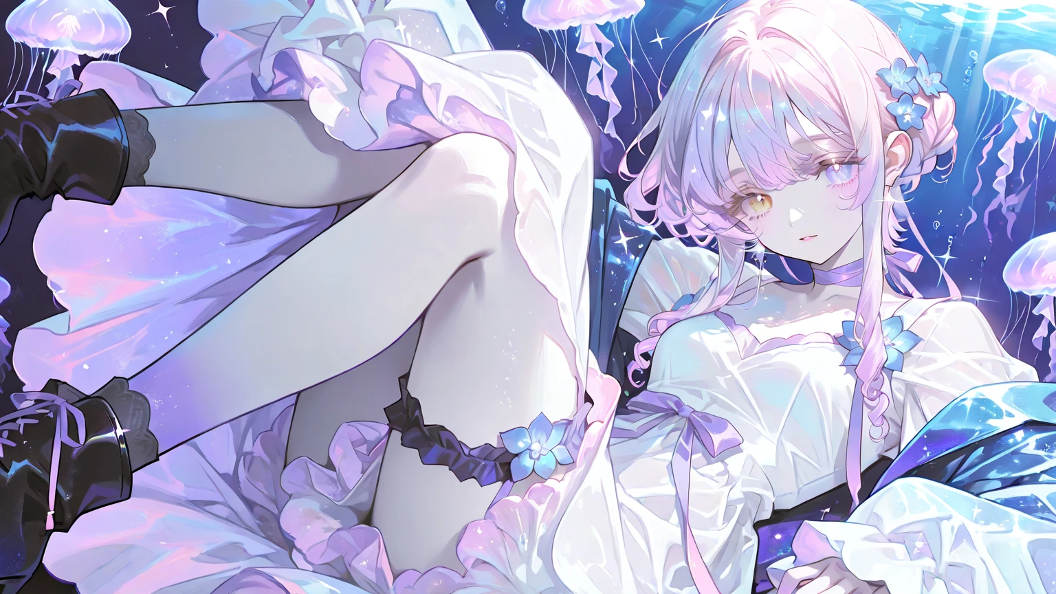 madoka kaname, (masterpiece, Absurd quality, Highest quality, Official Art, beautifully、aesthetic:1.2), 16K, Cute girl, Very detailed, Digital Art, colorful, Most detailed, Bright colors, (Conversion Sequence), Baby Face, Cinema Lighting, (From below:1.5), Dynamic Angle, landscape, scenery, (difficult:1.5), (One girl:1.5), (indoor:1.5), Bedroom, lamp, (Hotel Rooms:1.3), (Very detailed lips:1.3), eyelash, Very detailed顔, (Perfect Legs, Perfect hands, Perfect ???????:1.1), Depth of written boundary, Speckled sunlight, Beautiful lighting, Little, (Floating Hair:1.3), (temporarily stopped:1.5), (boost mood:1.5), (Sexual affection:1.5), (?????? Facial:1.5), ??????:1.5, (Girl trembling with sexual climax:1.5), (Vulgarity:1.5), full body, (female masturbation:1.5), 独奏 , spread legs, squatting, (?????????:1.5), (?????? rub:1.5), clitoris, ??????に指を挿入,