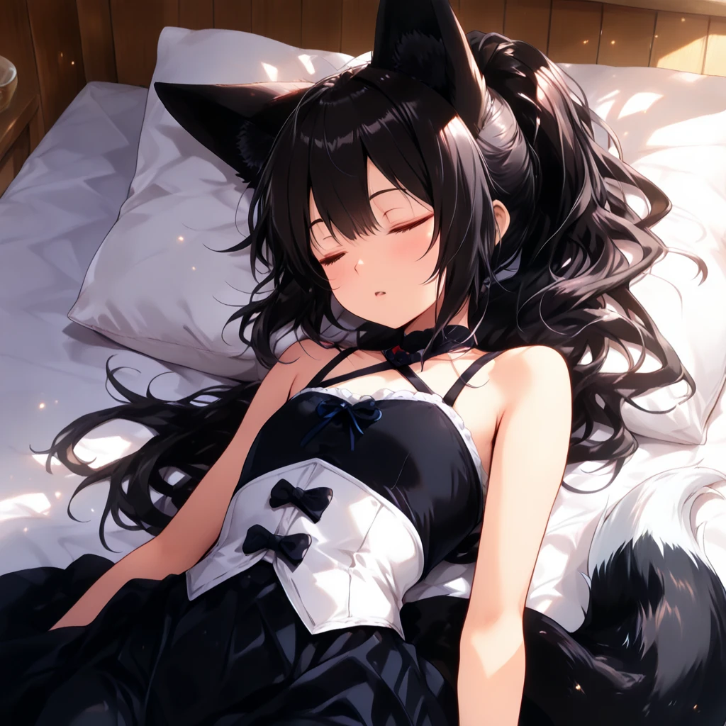 ((masterpiece, top quality)), umamusume, 1 girl, solo, horse ears, navel, bedtime, bed