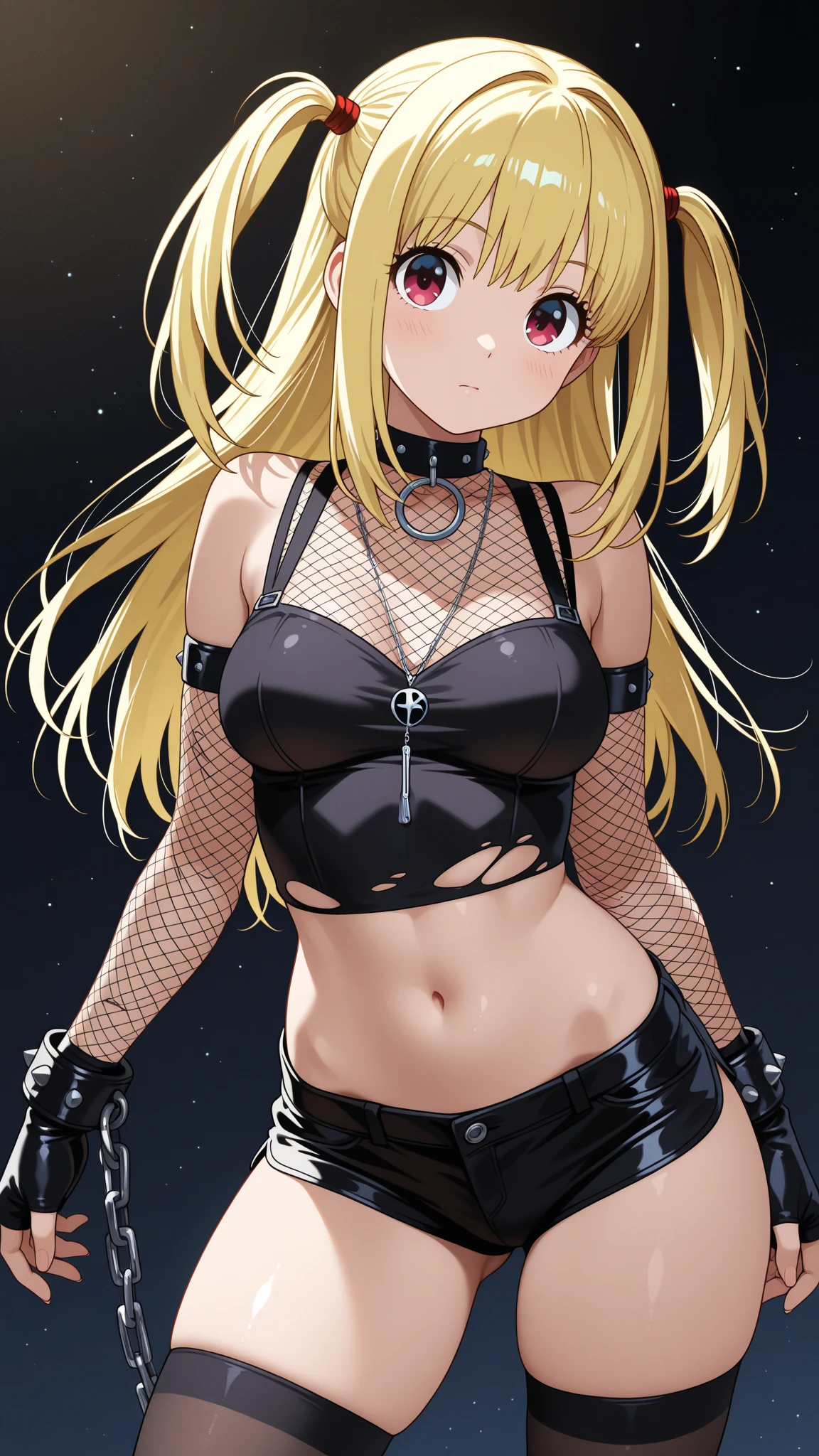 top-quality、Top image quality、​masterpiece、girl with((18year old、dark outfit、Best Bust、Bust 85、a blond、Semi-long、Blue eyes、open chest wide、Valley、Happiness、A slender、Provocative behavior、Evil face、Handcuffed、High laughter、Skull Tattoo、Tattoo of roses、Targeting your audience、Tighten blue rose hair、Black aura,Dark Forces,On the bed,NSFW(ssex、Vaginal Sex、On a man's waist、1boy))）hiquality、Beautiful Art、Background with((prison、Dark impression、House of Darkness、many chains))、masutepiece、Elaborate design、visualart、dark art,