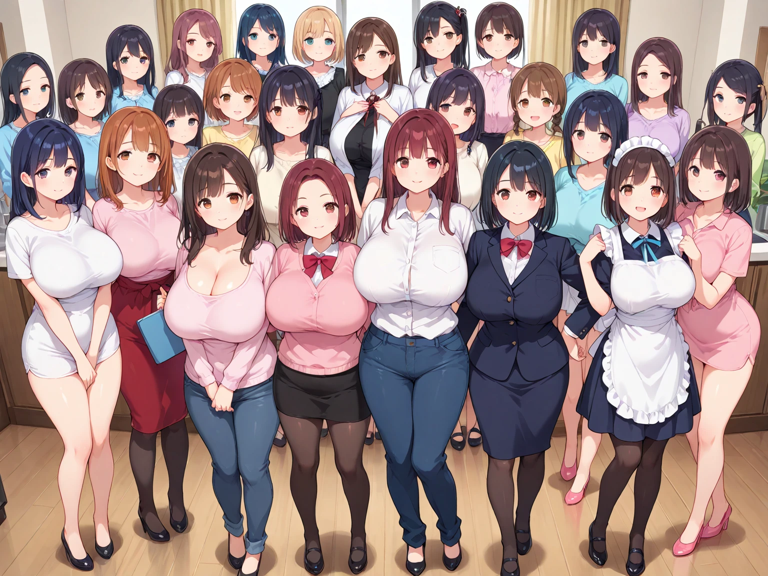 1girl, standing, red_hair, green_eyes, huge_breasts, sweater, jeans, full_body, <lora:PeopleCount_000000700:3.5>, masterpiece, best_quality, detailed_face, detailed_eyes, highres, beautiful, detailed,