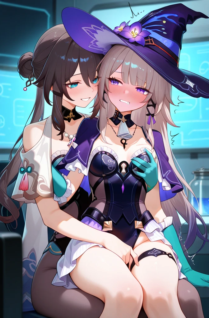 This is the changing room of a Japanese pool.、A woman in underwear changing clothes in the locker room、she is wearing light and black underwear、Naked、Sexy underwear、R-18 、erotic manga、erotic illustration、adult doujinshi、They have pubic hair growing on their thighs.、A woman with a good amount of flesh、He wears a large black witch hat with sapphire accessories