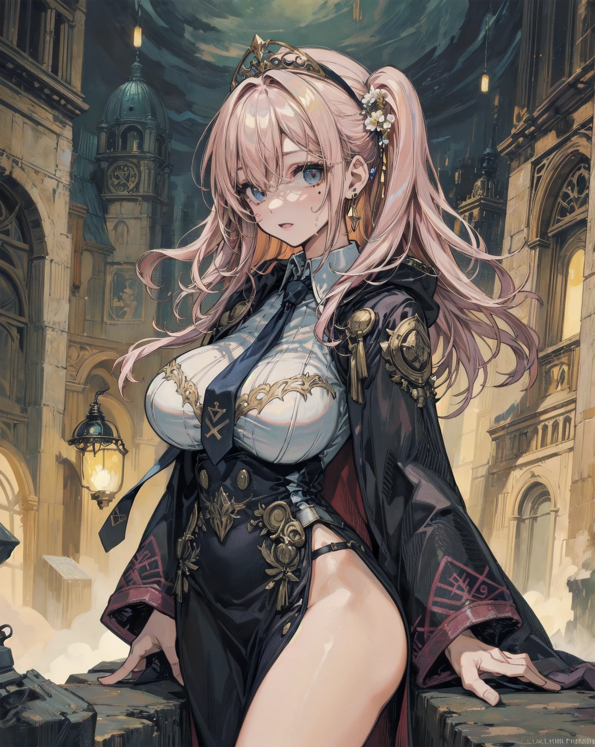 Butterfly, (ver5costume:1.4), 1girl, narmaya \(granblue fantasy\), draph, demon horns, hair over one eye, portrait of <lora:NarmayaLoRa:1>, <lora:add_detail:0.4>,forest, night, fog, moon, amazon, walking, ((Establishing Shot, Two Shot, Deep Focus, Birds Eye Shot, Overhead Shot)), RTX, Moody Lighting, high details, detailed and intricate, intricate details, high intricate details, absurd amount of details, ((high quality:1.2, masterpiece:1.2)), (8k resolution), 8k, 8kres, 8k res,