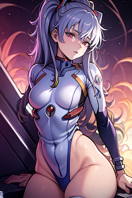 ultra-detailed, Explicit, Beautiful body, Beautiful Nose, Beautiful character design, perfect eyes, perfect face, ultra highres, 4K, beautiful legs, perfect legs, Nice hands, Perfect hand, Masterpiece, Best Quality, Highly detailed, illustration, absurdres, perfect anatomy, street fighter, doll suit, shadaloo doll, dollsuit, expressionless, blank eyes, looking at viewer, red gloves, emotionless, black latex, corrution, mind control, female combatant, full body, hypnotized, unhappy trance, full body suit, ribbed bodysuit, both arms at side, obey, perfect female body, extremely glossy latex, hypnosis, hypnoLora, empty eyes, Mind control device, poses, submissive_pose, Slave, standing straight, standing, standing at attention, hat, necktie, belt, latex, ribbed bodysuit, thighhighs, garter belt, Fighting Stance, extending the right arm from the shoulder into the air with a straightened hand, military, thigh boots, 1girl, hair ornaments, white hair, long hair, golden eyes, (((pixel-perfect, detail-perfect))), solo, 1girl, Fairy Knight Lancelot, Melusine,Fate/Grand Order