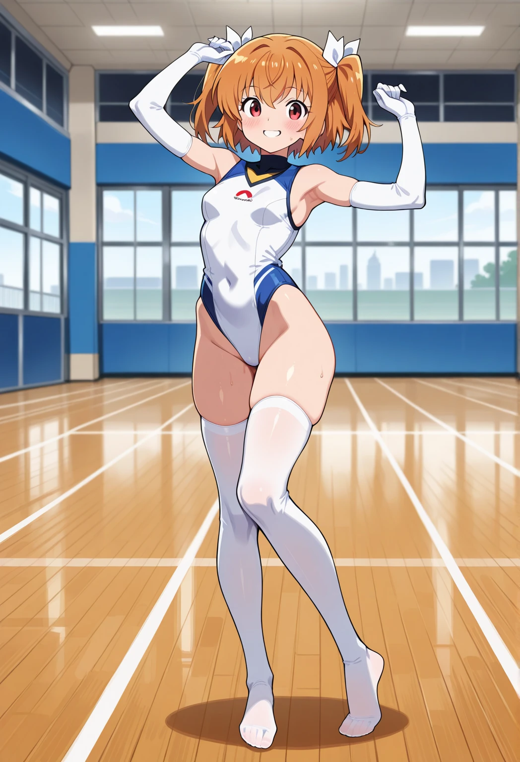 highquality illustration, masterpiece, very delicate and beautiful, attractive girl,(gymnastics leotard,tight leotard,long_sleeve leotard,high_leg leotard,athletic leotard,tight-fit leotard),thin,slender body,slim,high school,gymnasium background,gymnastics club,gymnastics athlete,princess, beautiful eyes,light smile,(masterpiece, best quality:1.2), highres, extremely detailed CG unity 8k wallpaper, perfect lighting, Colourful, ultra-high res,4K,ultra-detailed, photography, 8K, HDR, 17 ages, 