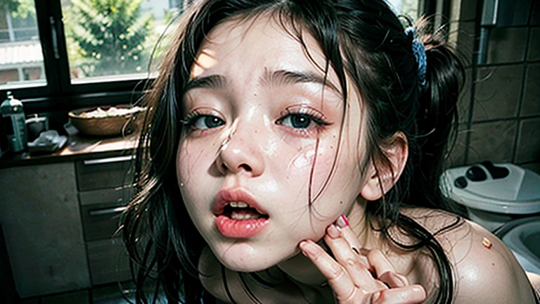 1girl, face, unhappy, disgusted, facial, cum on face,
<lora:hatecum:0.7> hatecum,
